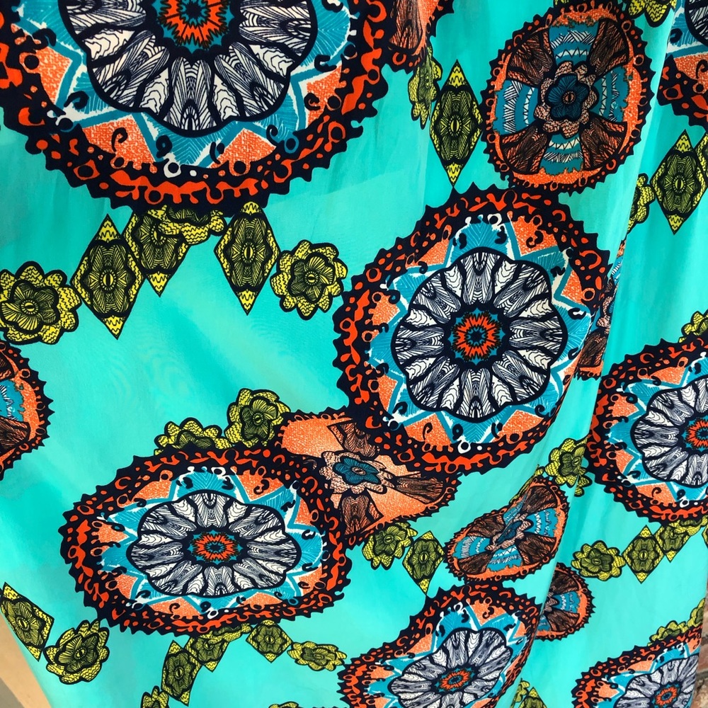 Itro strapless printed maxi dress size small - Picture 2 of 8